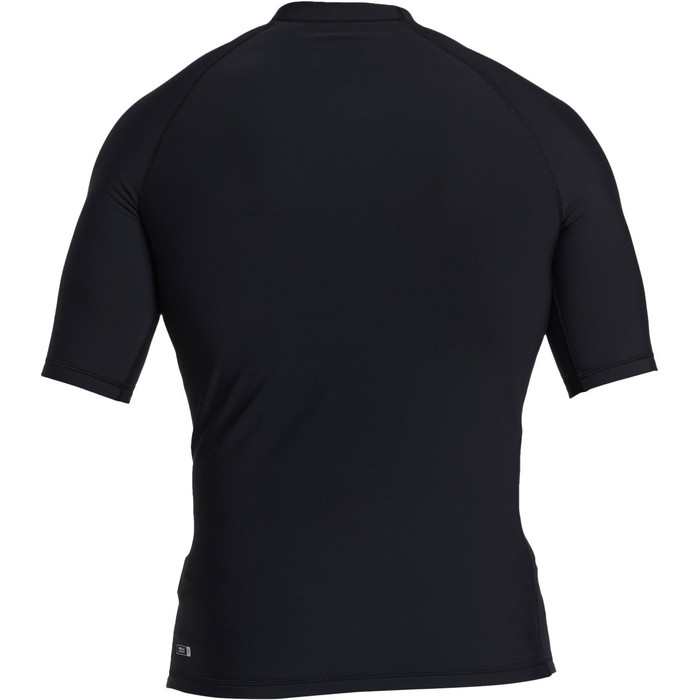 2023 Quiksilver Mens Heater Short Sleeve Rash Vest EQYWR03232 - Black